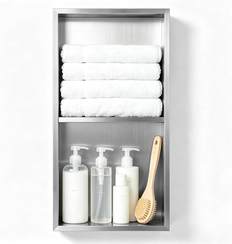 Steel Wall Niche for Shower Recessed Bathroom Storage