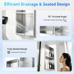 Steel Wall Niche for Shower Recessed Bathroom Storage