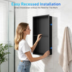 Steel Wall Niche for Shower Recessed Bathroom Storage