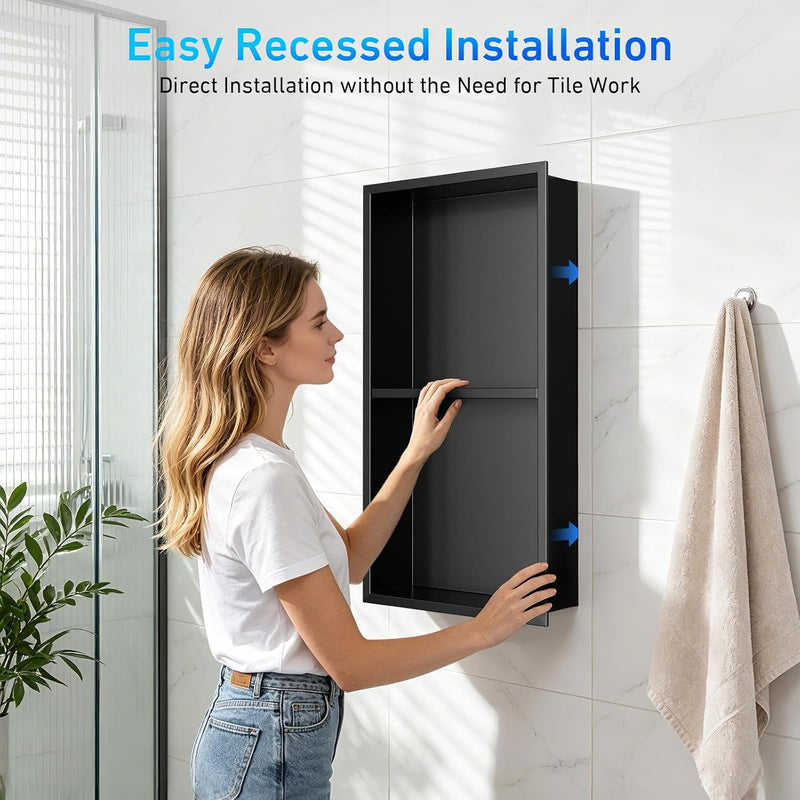 Steel Wall Niche for Shower Recessed Bathroom Storage