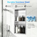 Steel Wall Niche for Shower Recessed Bathroom Storage