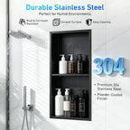 Steel Wall Niche for Shower Recessed Bathroom Storage