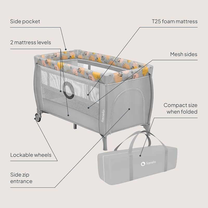 Stefi Plus Travel Cot From Birth