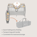 Stefi Plus Travel Cot From Birth