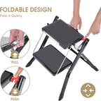 Step Ladder Stool Double Side Folding Portable 2