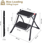 Step Ladder Stool Double Side Folding Portable 2