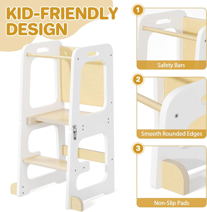 Step Stool for Kids Toddler Learning Kitchen Tower