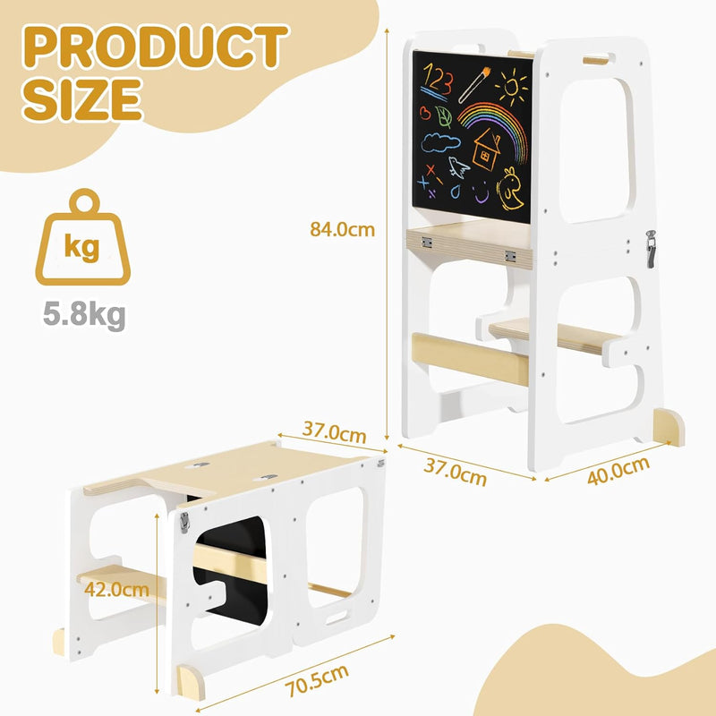 Step Stool for Kids Toddler Learning Kitchen Tower