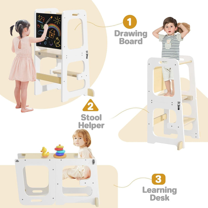 Step Stool for Kids Toddler Learning Kitchen Tower