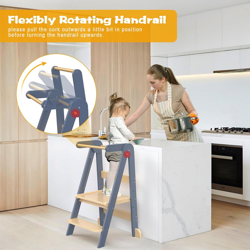 Step Stool for Kids Toddler Learning Kitchen Tower