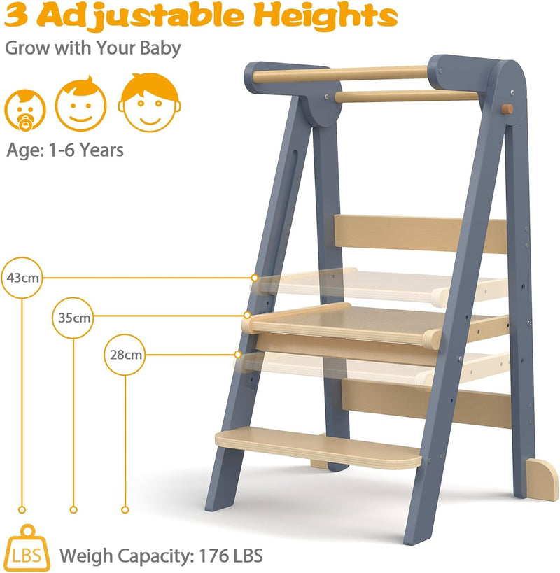 Step Stool for Kids Toddler Learning Kitchen Tower