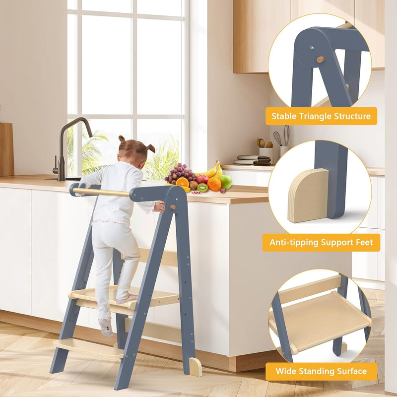 Step Stool for Kids Toddler Learning Kitchen Tower