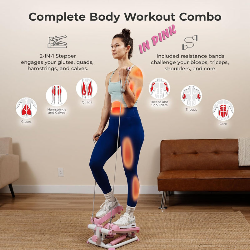 Stepper Machine Mini W Resistance Bands