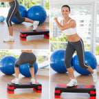 Steppers for Exercise 3 Levels Aerobic Step Board