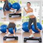 Steppers for Exercise 3 Levels Aerobic Step Board