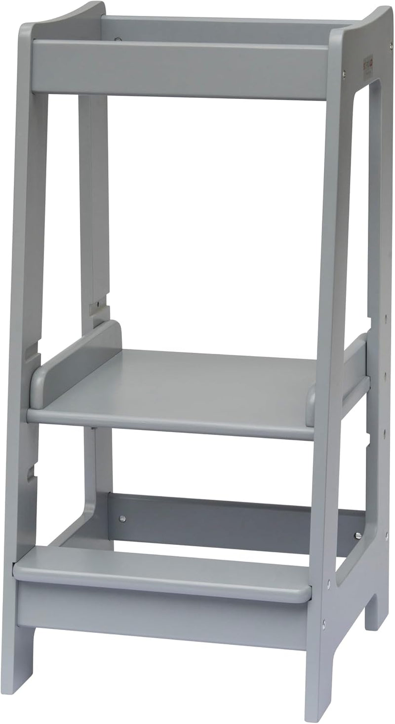 Toddler Tower 3-Level Adjustable Wooden Step Stool Standing