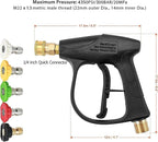 Stone Banks High Pressure Washer Gun with 5pcs