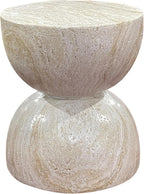 Stone Table Diameter Rounded Coffee and Side