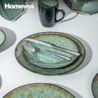 Stoneware Dinner Set Reactive Glaze