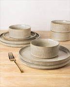 Stoneware Dinner Sets for 6 People 18 Pieces