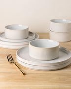 Stoneware Dinner Sets for 6 People 18 Pieces