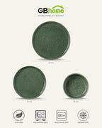 Stoneware Dinner Sets for 6 People 18 Pieces