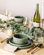 Stoneware Dinner Sets for 6 People 18 Pieces