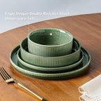 Stoneware Dinner Sets for 6 People 18 Pieces