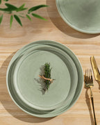 Stoneware Dinner Sets for 6 People 18 Pieces