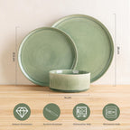 Stoneware Dinner Sets for 6 People 18 Pieces