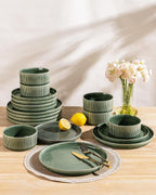 Stoneware Dinner Sets for 6 People 18 Pieces