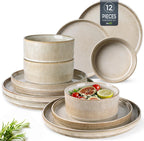 Stoneware Dinner Sets for 6 People 18 Pieces