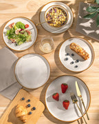 Stoneware Dinner Sets for 6 People 18 Pieces