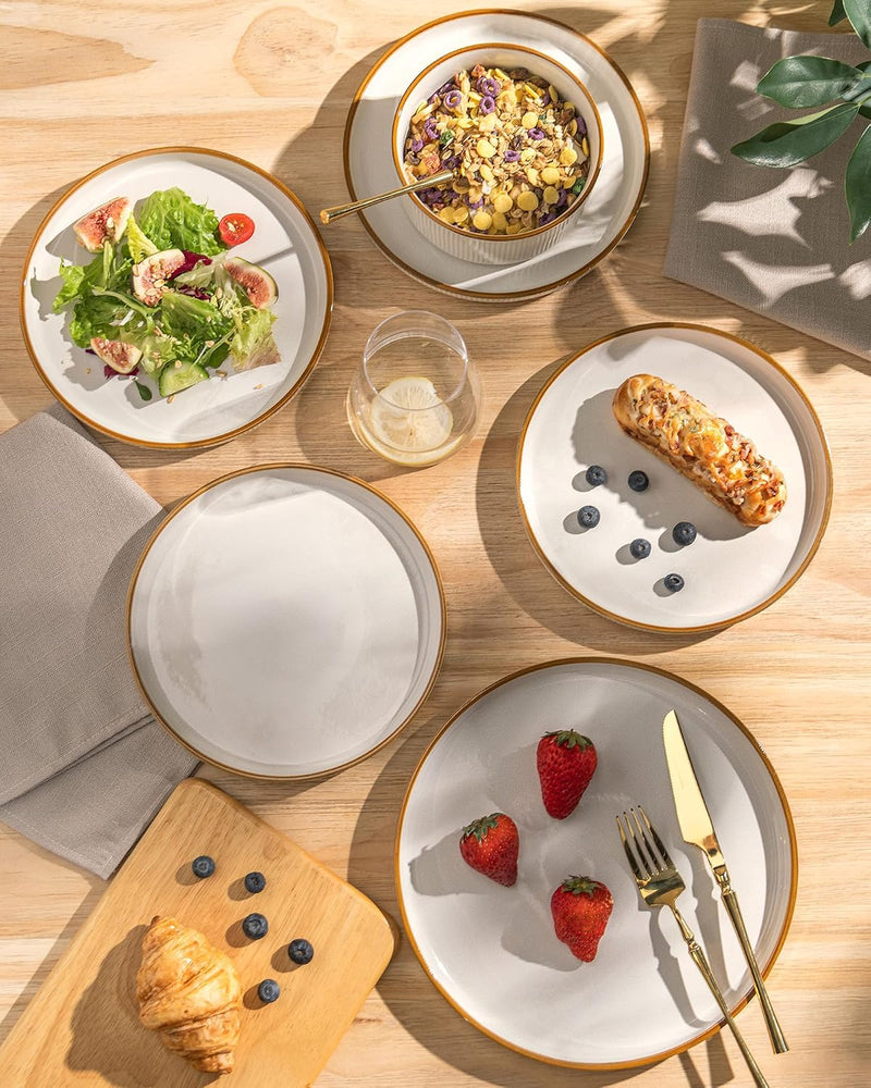 Stoneware Dinner Sets for 6 People 18 Pieces