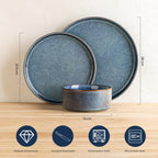 Stoneware Dinner Sets for 6 People 18 Pieces