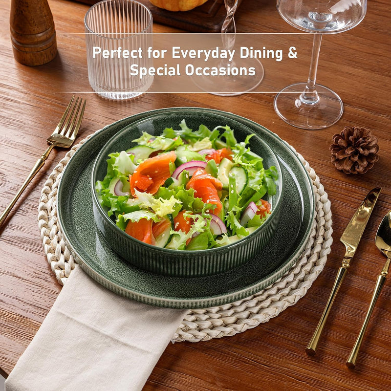 Stoneware Dinner Sets for 6 People 18 Pieces