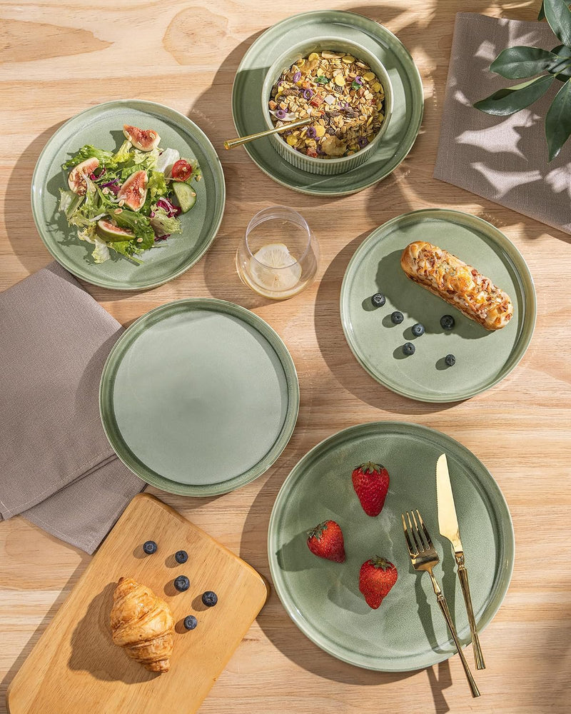 Stoneware Dinner Sets for 6 People 18 Pieces