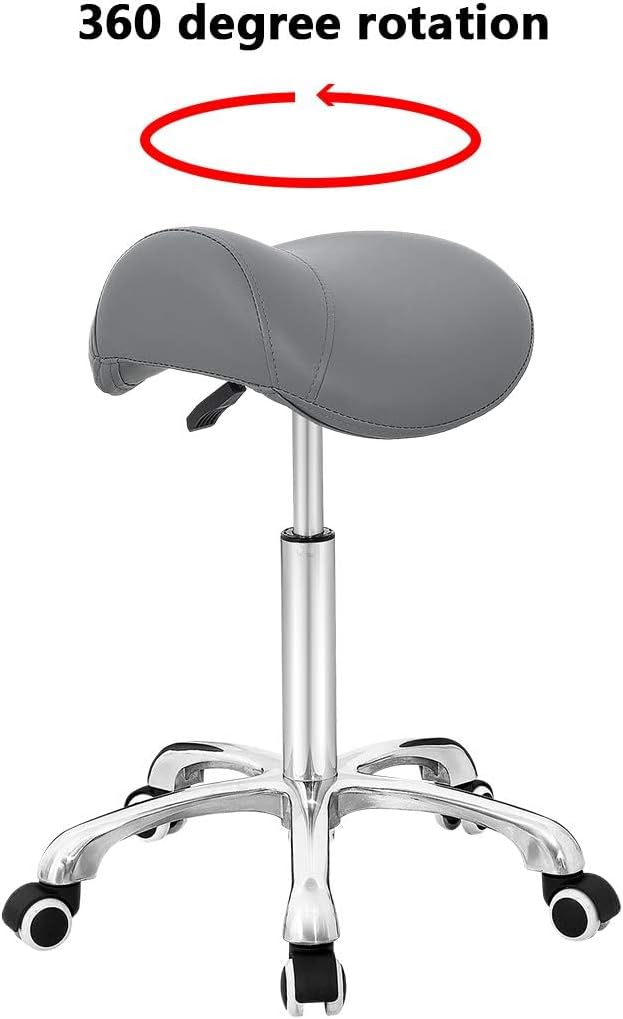 Stool Chair with Back Support Ergonomic Esthetician