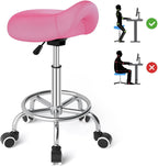 Stool Ergonomic Comfortable Rolling Chair with Wide Thick Seat