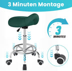 Stool Ergonomic Comfortable Rolling Chair with Wide Thick Seat