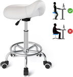 Stool Ergonomic Comfortable Rolling Chair with Wide Thick