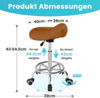 Stool Ergonomic Comfortable Rolling Chair with Wide Thick