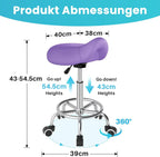 Stool Ergonomic Comfortable Rolling Chair with Wide Thick