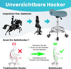 Stool Ergonomic Comfortable Rolling Chair with Wide Thick