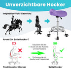 Stool Ergonomic Comfortable Rolling Chair with Wide Thick