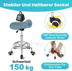 Stool Ergonomic Comfortable Rolling Chair with Wide Thick