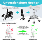 Stool Ergonomic Comfortable Rolling Chair with Wide Thick