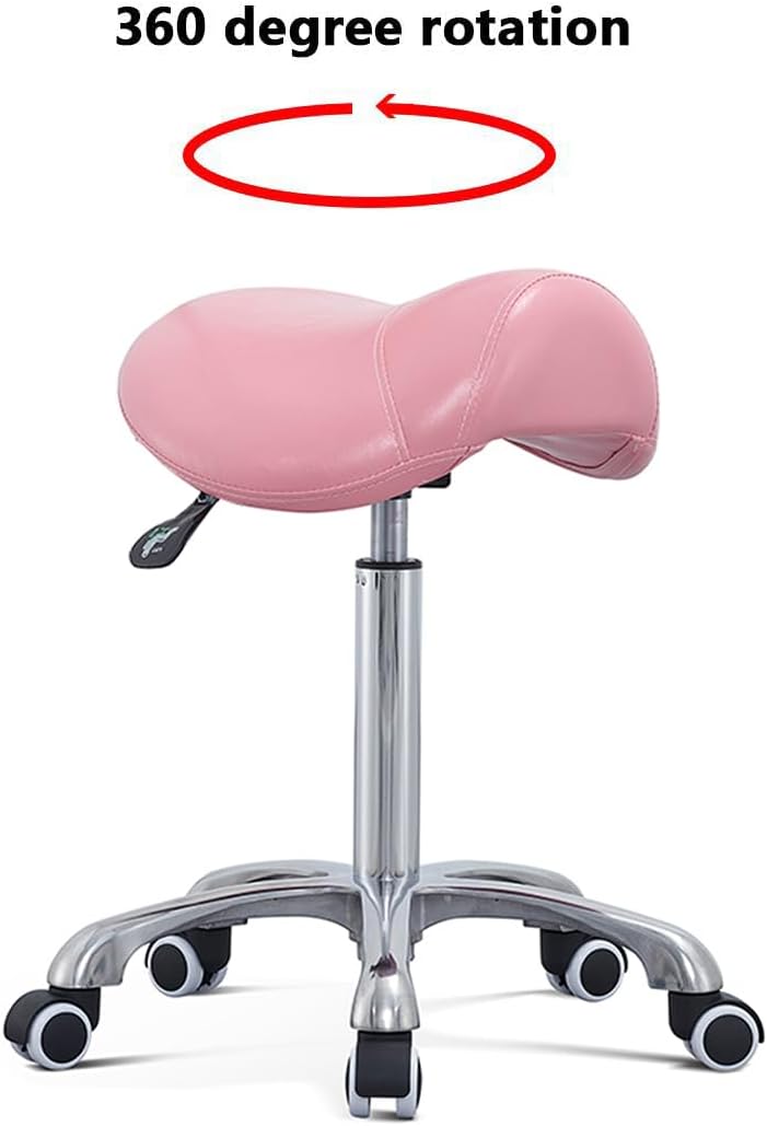 Saddle Stool Massage Rolling Work Chair for Beauty