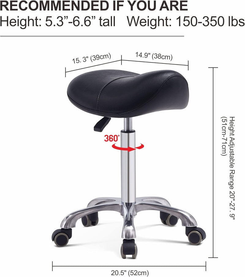 Saddle Stool Massage Swivel Chair for Beauty Tattoo