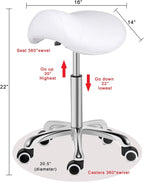 Stool Rolling Swivel Height Adjustable with Wheels